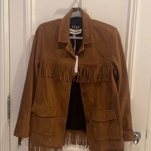 VEDA X Reformation Fringe Jacket NWT